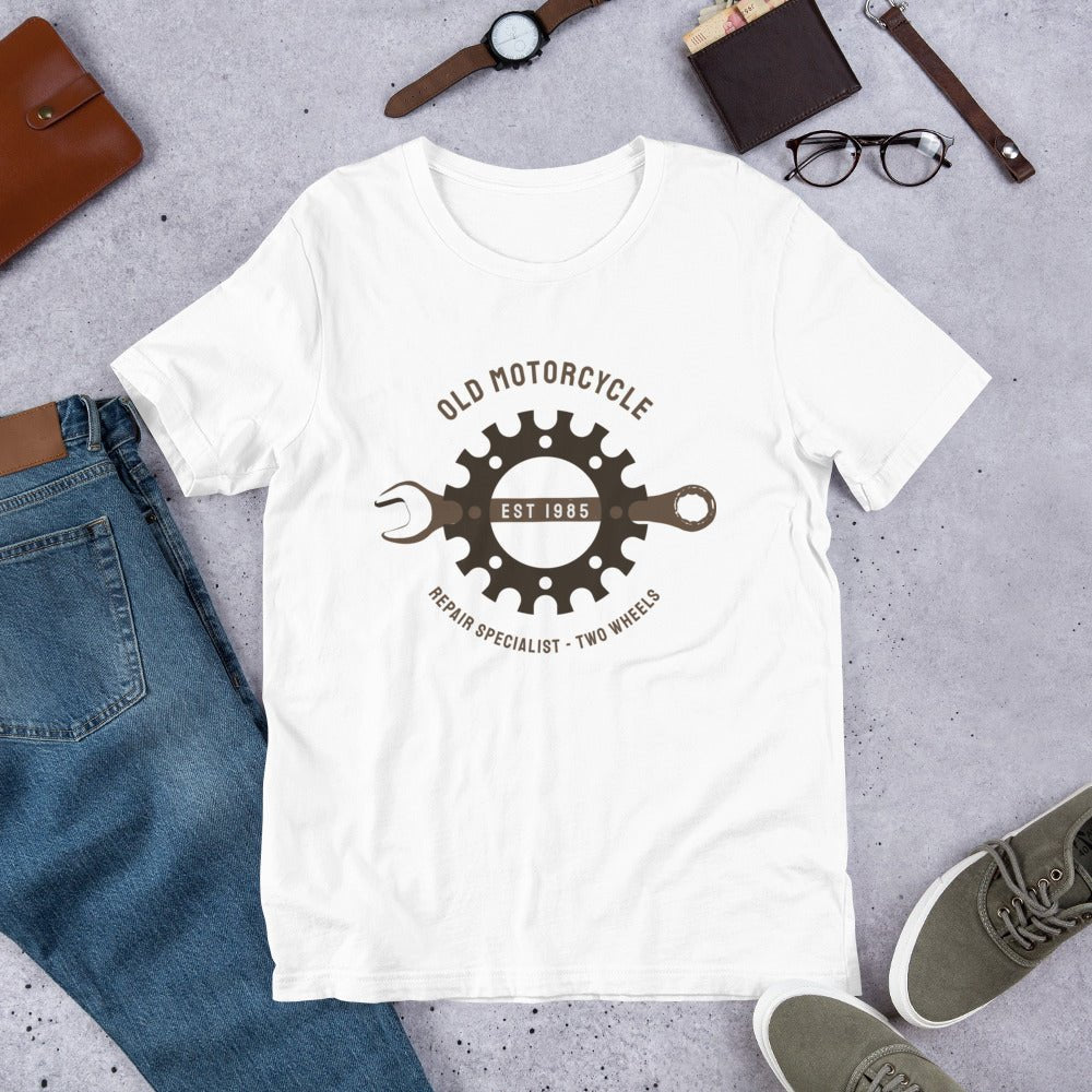 Old Motorcycle | Vintage Motorcycle Unisex T-Shirt - MotoAttitude.com